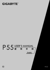 Gigabyte P55K v5 Manual