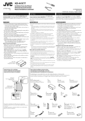 JVC KD-AVX77 Installation Manual