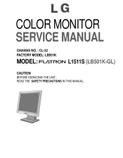 LG L1511S Service Manual
