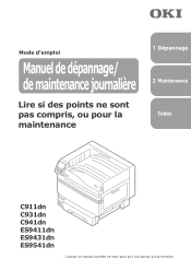 Oki C931dn C911dn/C931dn/C941dn Troubleshooting Guide - French