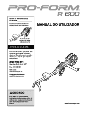 ProForm R 600 Rower Portuguese Manual