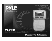Pyle PL74DBK Owners Manual