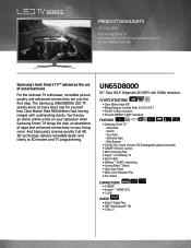 Samsung UN65D8000XFXZA Brochure