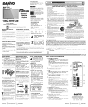 Sanyo FVM5082 Owners Manual