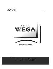 Sony KV-32FV310 Operating Instructions  (primary manual)