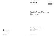 Sony PMWEX30 Product Manual (PMW-EX30 Operating Manuals)