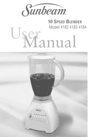 Sunbeam 4182 User Manual