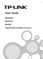 TP-Link MC220L MC200CM User Guide