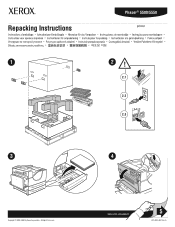 Xerox 5500N Instruction Sheet - Repack the Printer