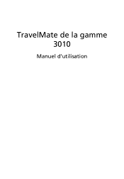 Acer TravelMate 3010 TravelMate 3010 User's Guide FR