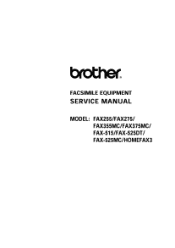 Brother International FAX 275 Service Manual