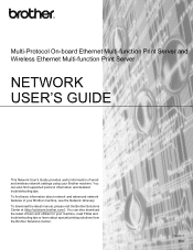 Brother International MFC-J425W Network Users Manual - English