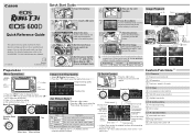 Canon EOS Rebel T3i Body Quick Reference Guide (EOS REBEL T3i / EOS 600D)