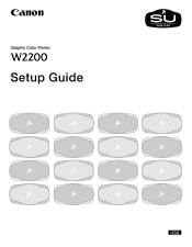 Canon imagePROGRAF W2200S Setup Guide