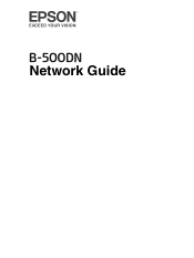 Epson 500DN Network Guide