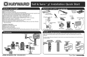 Hayward SAS Salt & Swim 3C Installation Quick Start Guide
