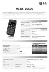 LG LG620 Owner's Manual