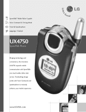 LG UX4750 Data Sheet (English)