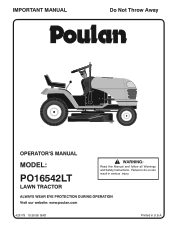 Poulan PO16542LT User Manual
