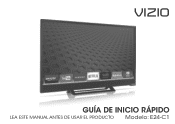 Vizio E24-C1 Quickstart Guide (Spanish)