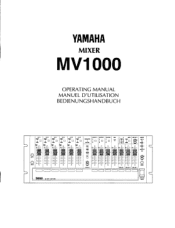 Yamaha MV1000 Owner's Manual (image)