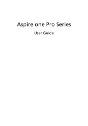 Acer Aspire One AOP531h Acer Aspire One P531H Netbook Series User Guide
