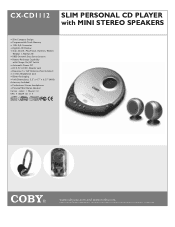 Coby CX-CD1112 Brochure
