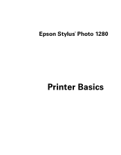 Epson 1280 Printer Basics (For use with printer drivers posted on 10/20/04)