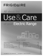 Frigidaire DGEF3031KW Use and Care Manual