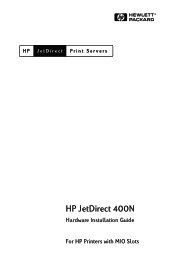 HP 400N HP JetDirect 400N Print Server Hardware Installation Guide - 5969-3587