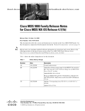 HP AP775A Cisco MDS 9000 Family Release Notes for Cisco MDS NX-OS Release 4.1(1b) (OL-17675-02, October 2008)