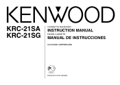 Kenwood KRC-21SA User Manual 1