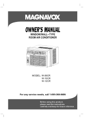 Magnavox W-08CR Window AC Owners Manual