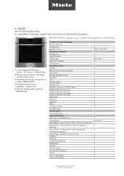 Miele H 7580 BP Product sheet