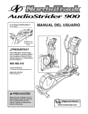 NordicTrack Audiostrider 900 Elliptical Spanish Manual