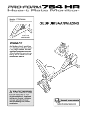 ProForm 764hr Bike Dutch Manual