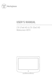 Westinghouse LTV32w3HD User Manual