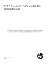 HP 3PAR StoreServ 7200 2-node HP 3PAR StoreServ 7000 Storage Site Planning Manual (QR482-96450, September 2013)