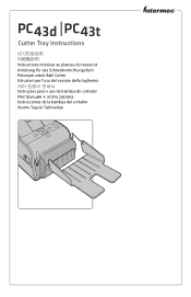 Intermec PC43d PC43d and PC43t Cutter Tray Instructions