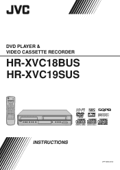 JVC HR-XVC19S Instruction Manual
