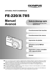 Olympus FE 220 FE-220 Manuel Avancé (Français)