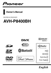 Pioneer AVH-P8400BH Owner's Manual