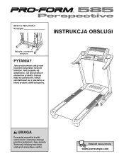 ProForm 585 Perspective Treadmill Polish Manual