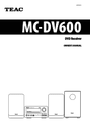 TEAC MC-DV600 MC-DV600 Owner's Manual