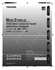 Toshiba 42HP66 Owner's Manual - French