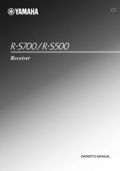Yamaha R-S700 Owners Manual