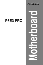 Asus P5E3 PRO User Manual