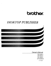 Brother International DP550CJMAIL Users Manual - English