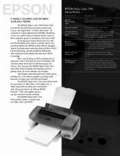 Epson Stylus COLOR 740i Product Brochure