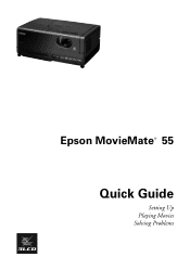 Epson MovieMate 55 Quick Guide
